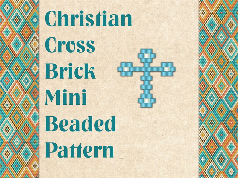 Beaded Christian Cross (by KseniyaOmega)