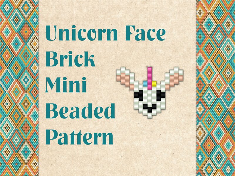 Beaded Unicorn Face (by KseniyaOmega)