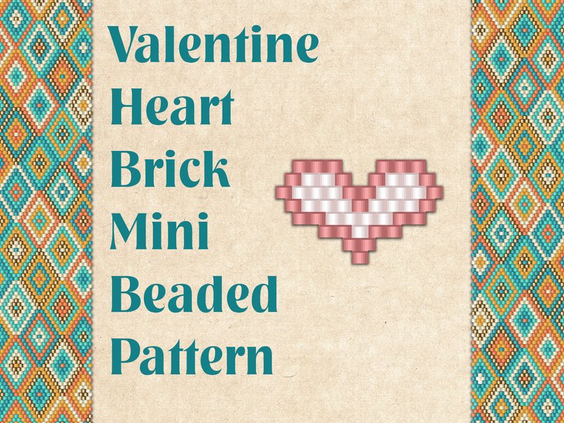 Beaded Valentine Heart (by KseniyaOmega)