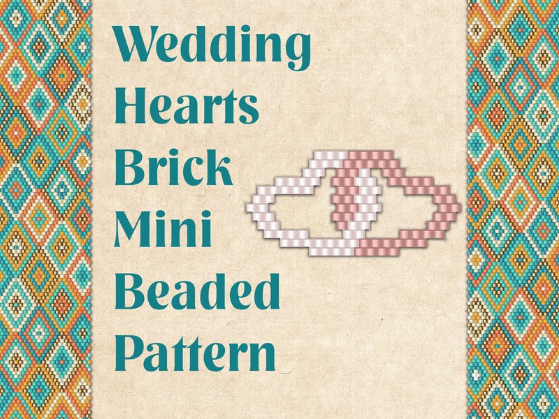 Beaded Wedding Hearts (by KseniyaOmega)