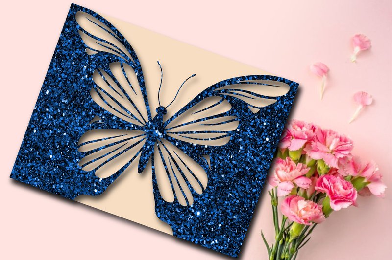 Butterfly Laser Cut Invitations Cards (by SVG HUB)