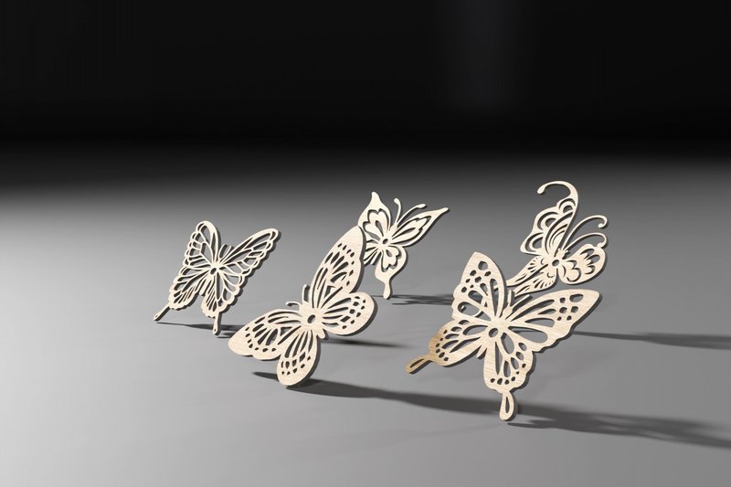 Butterfly Svg Laser Cut Files (by LazerCutPro)