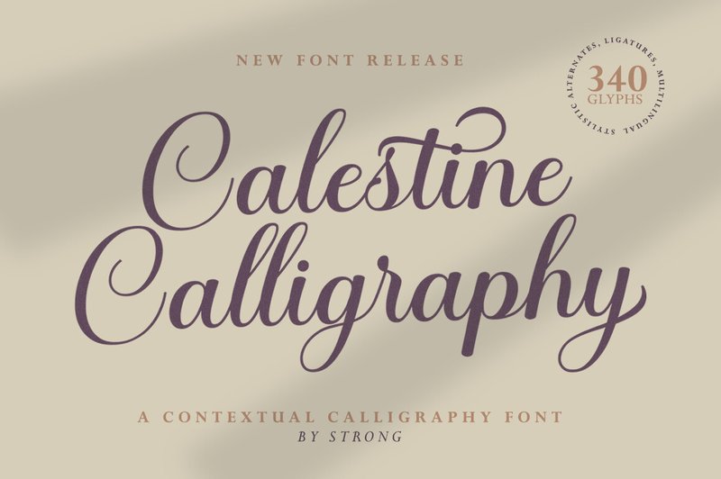 Calestine Calligraphy (by Strong.co)