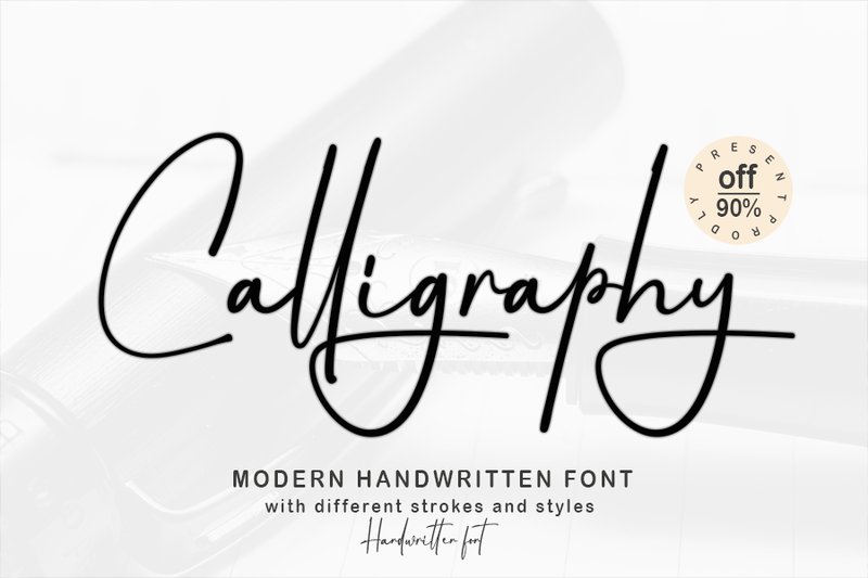 Calligraphy (by Black line)