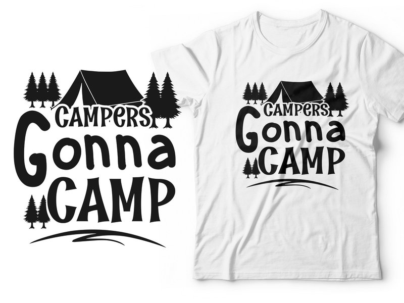 Camping Hiking Quotes SVG Design (by riazahmed85)