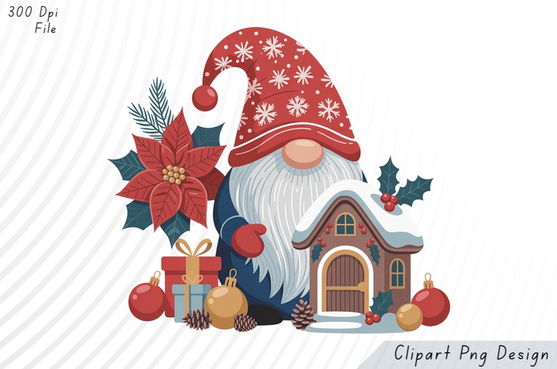 Christmas Gnome PNG Clipart (by Crafts SVG)