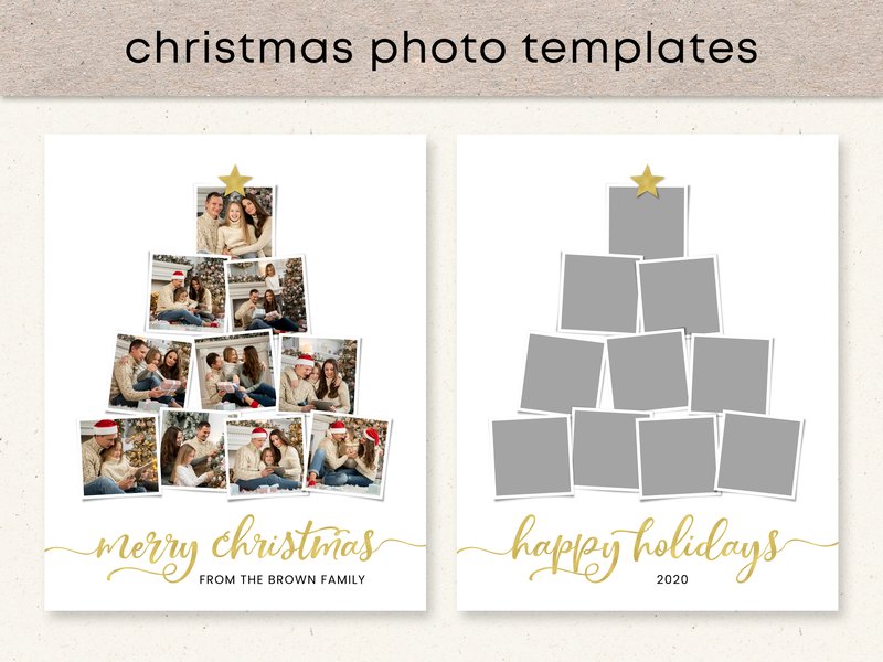 Christmas Photo Collage Template (by Emma Doan Design)