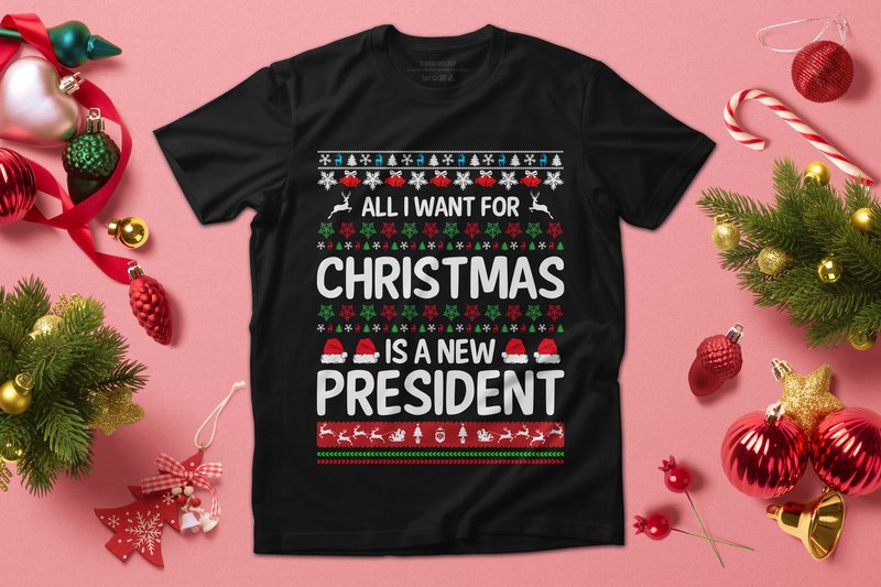 Christmas President Funny SVG Design (by Unique T-shirt Design)