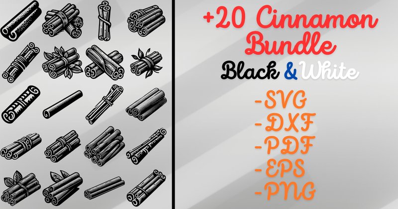 Cinnamon SVG Bundle (by Artful Assetsy)