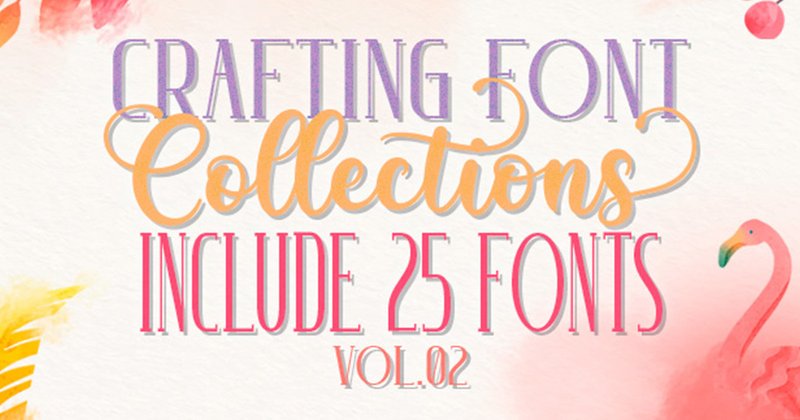 Crafting Font Bundle Vol.02 (by Almeera Studio)