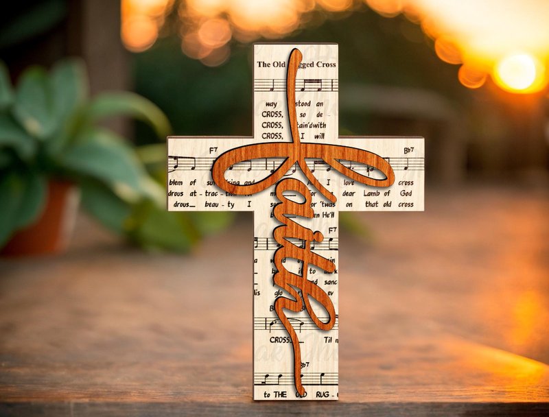 Cross Stand Laser Cut Files (by Break Jhon)