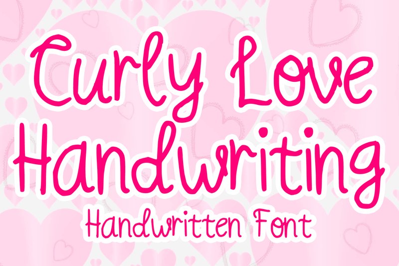 Curly Love Handwriting (by MVMET)