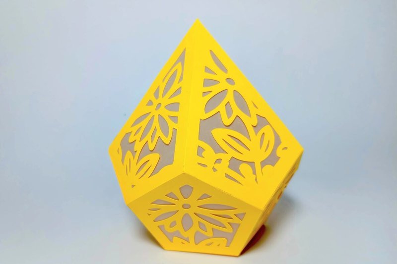 Daisy Flower Wedding Paper Lantern Template (by 3D SVG Crafts)