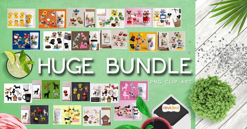 Dogs Illustrations Bundle (by Revidevi)