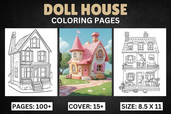 Doll House Coloring Pages (by millerleslies26)