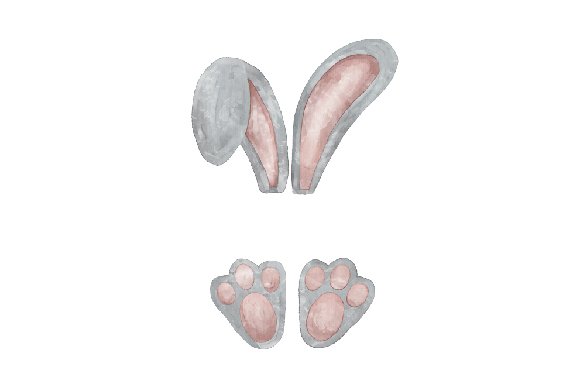 Easter Bunny Watercolor (by Creative Fabrica Crafts)