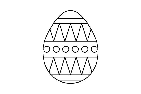 Easter Egg - Lineart (by Creative Fabrica Crafts)