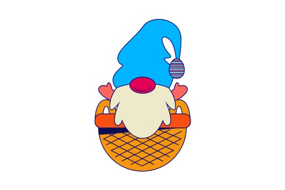 Easter Gnome in Basket (by Creative Fabrica Crafts)