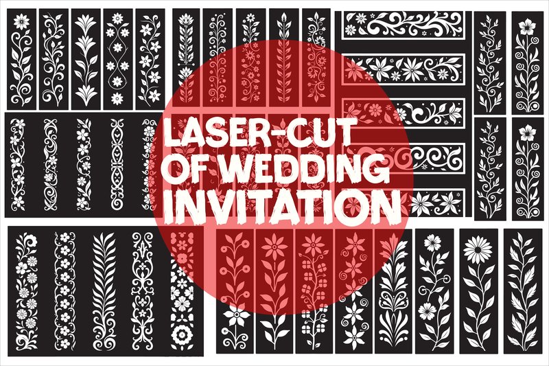 Elegant Laser-Cut Wedding Invitation (by GFXexprt)