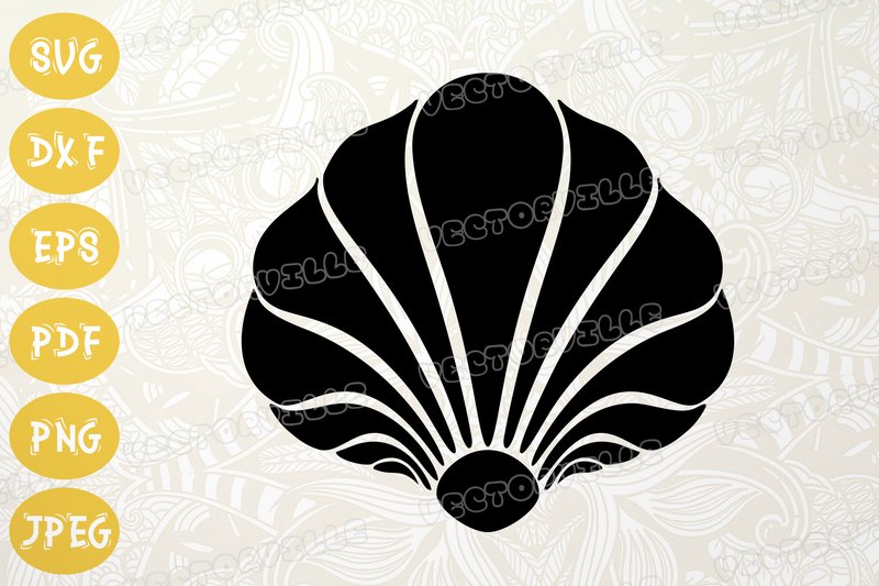 Elegant Seashell Silhouette SVG Crafts (by Vectorville)