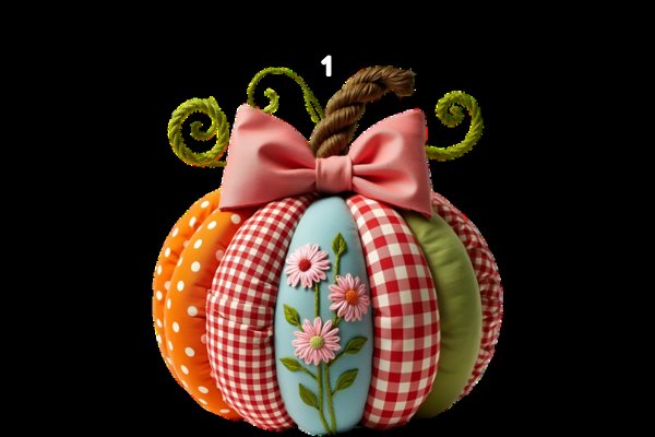 Faux Embroidery Fall Pumpkin PNG (by Creative Flow)