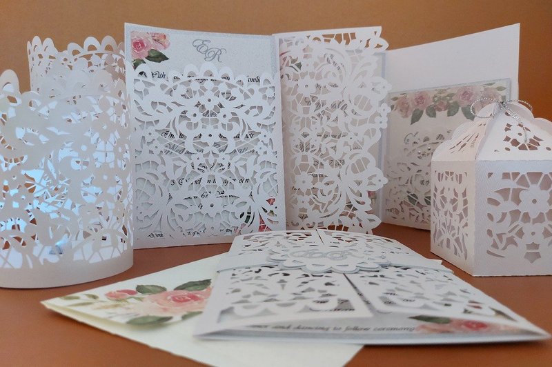 Floral Wedding Invitation Set (by Creative Fabrica Crafts)