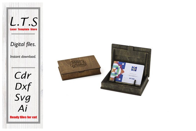 Gift, Credit Card Box. Laser Cut File (by LTS)