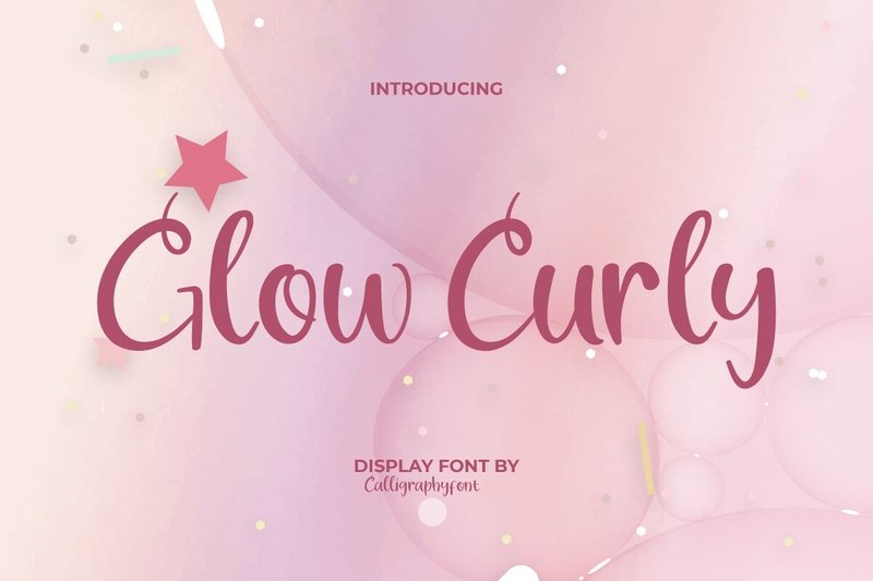 Glowcurly (by CalligraphyFonts)