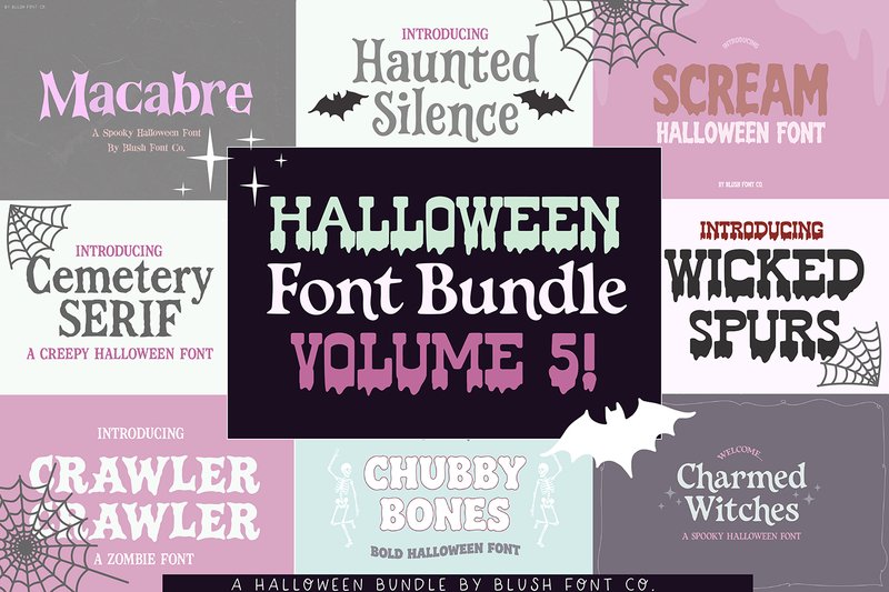 Halloween Bundle Volume 5 (by blushfontco)
