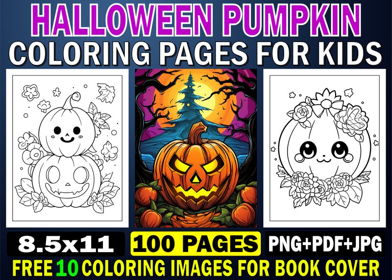 Halloween Pumpkin Coloring Book for Kids (by KDP PRO DESIGN)