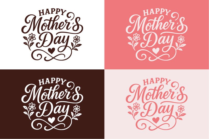 Happy Mother's Day Craft Design SVG (by StudioAKTYPE)