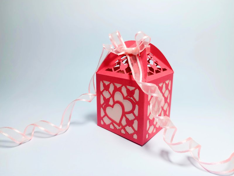 Heart Lace Wedding Gift Box (by 3D SVG Crafts)
