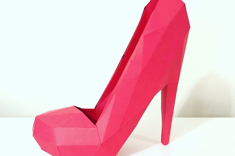 High Heeled Shoe Paper Sculpture (by Creative Fabrica Crafts)