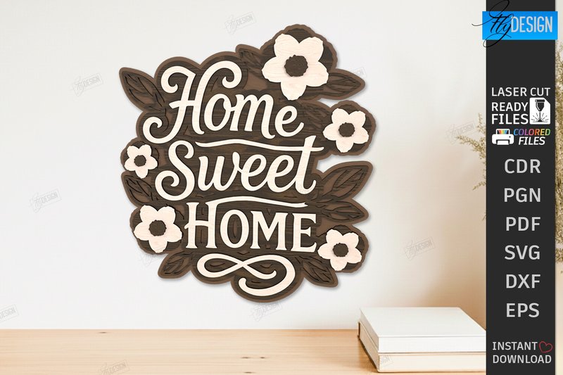 Inspirational Quote Wall Decor Laser Cut (by flydesignsvg)
