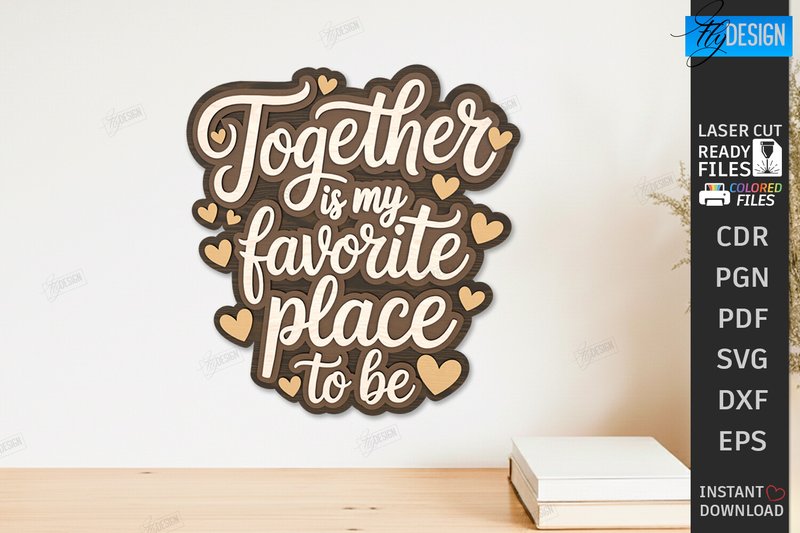 Inspirational Quote Wall Decor Laser Cut (by flydesignsvg)
