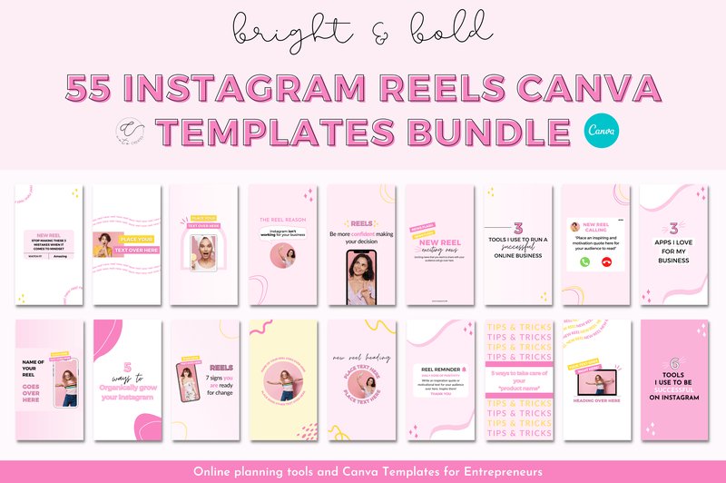 Instagram Reels Cover Template Canva (by catecreates1)