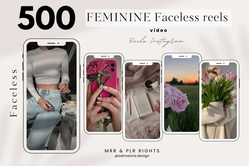 Instagram Reels Feminine Faceless (by AdMaioraDesign)