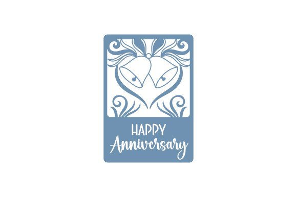 Intricate Cut Anniversary Card - Bells (by Creative Fabrica Crafts)