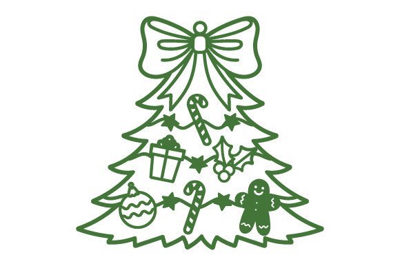 Intricate Cut Christmas Ornament - Christmas Tree (by Creative Fabrica Crafts)