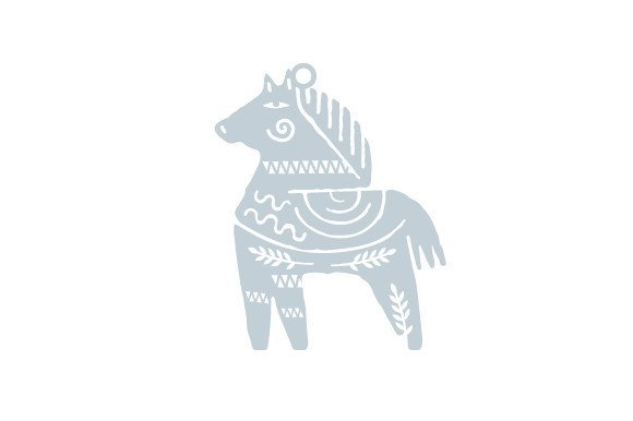 Intricate Cut Christmas Ornament - Scandinavian Horse (by Creative Fabrica Crafts)