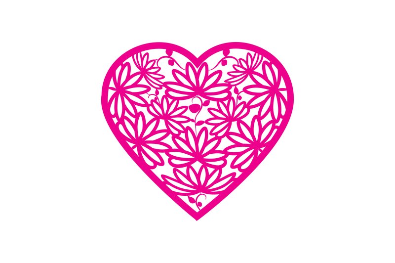 Intricate Cut Heart (by Creative Fabrica Crafts)