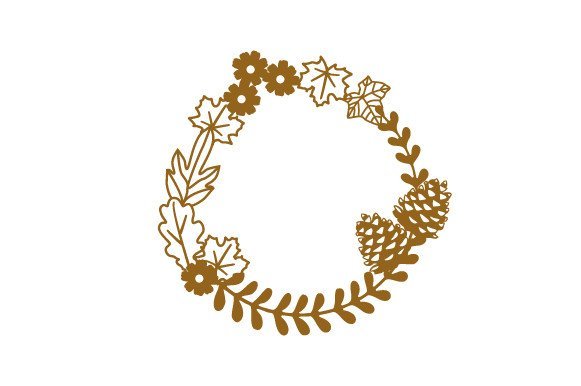 Intricate Cut Illustration - Autumnal Wreath (by Creative Fabrica Crafts)