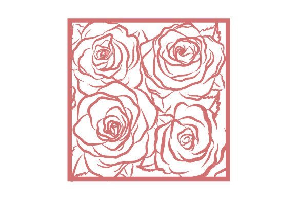 Intricate Cut Illustration - Roses (by Creative Fabrica Crafts)
