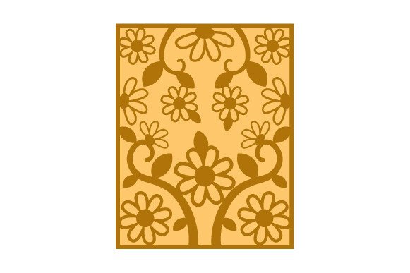 Intricate Cut Panel - Leaves and Flowers (by Creative Fabrica Crafts)