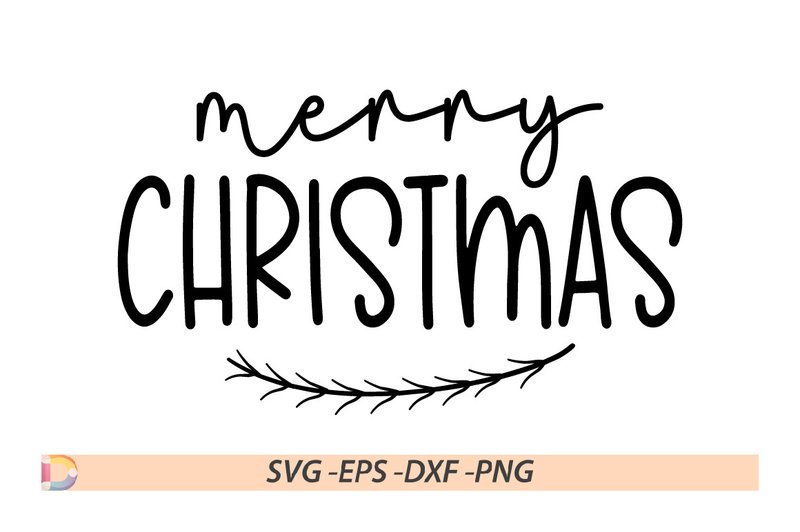Merry Christmas SVG Design, Christmas Sv (by DelArtCreation)