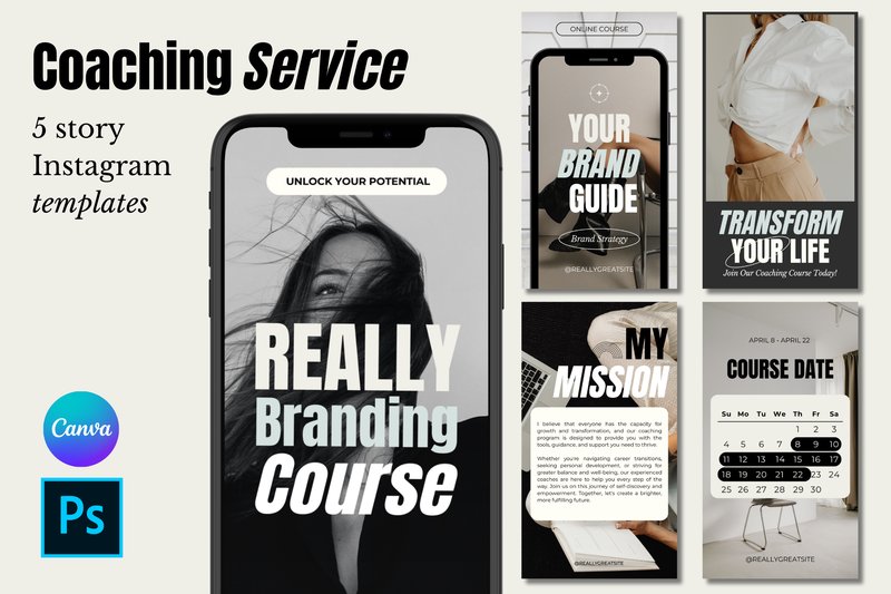 Minimalist Coaching Course Templates (by barsrsind)