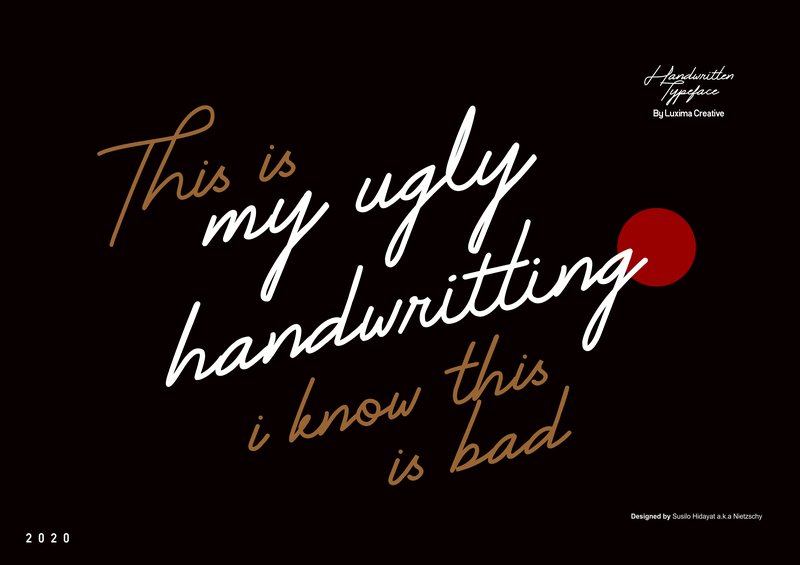 My Ugly Handwritting (by Luxima Creative)