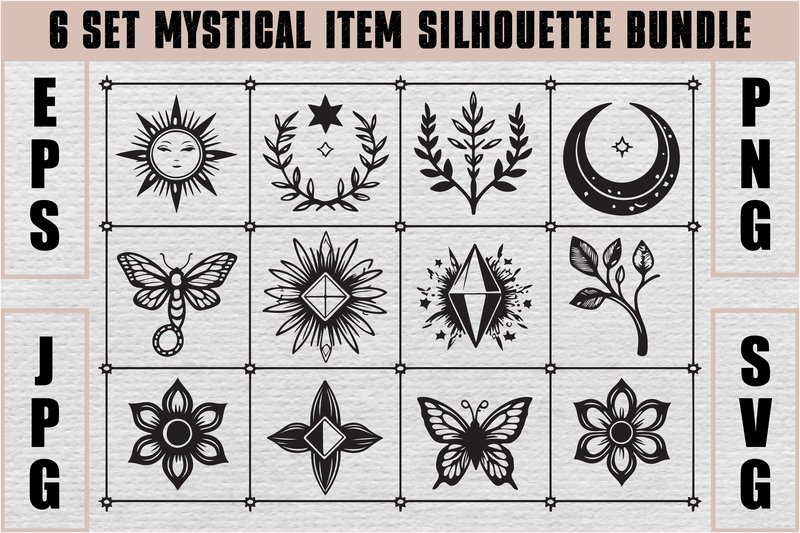 Mystical Moon Silhouette Bundle (by Designs River)