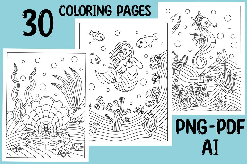 Ocean Coloring Pages,kids Coloring Pages (by Stoart)
