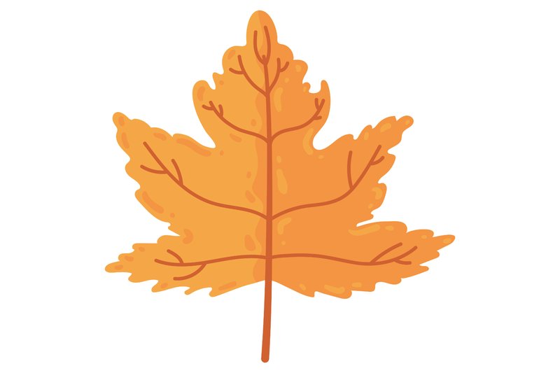 Orange Fall Leaf (by Dreamescapes Designs)